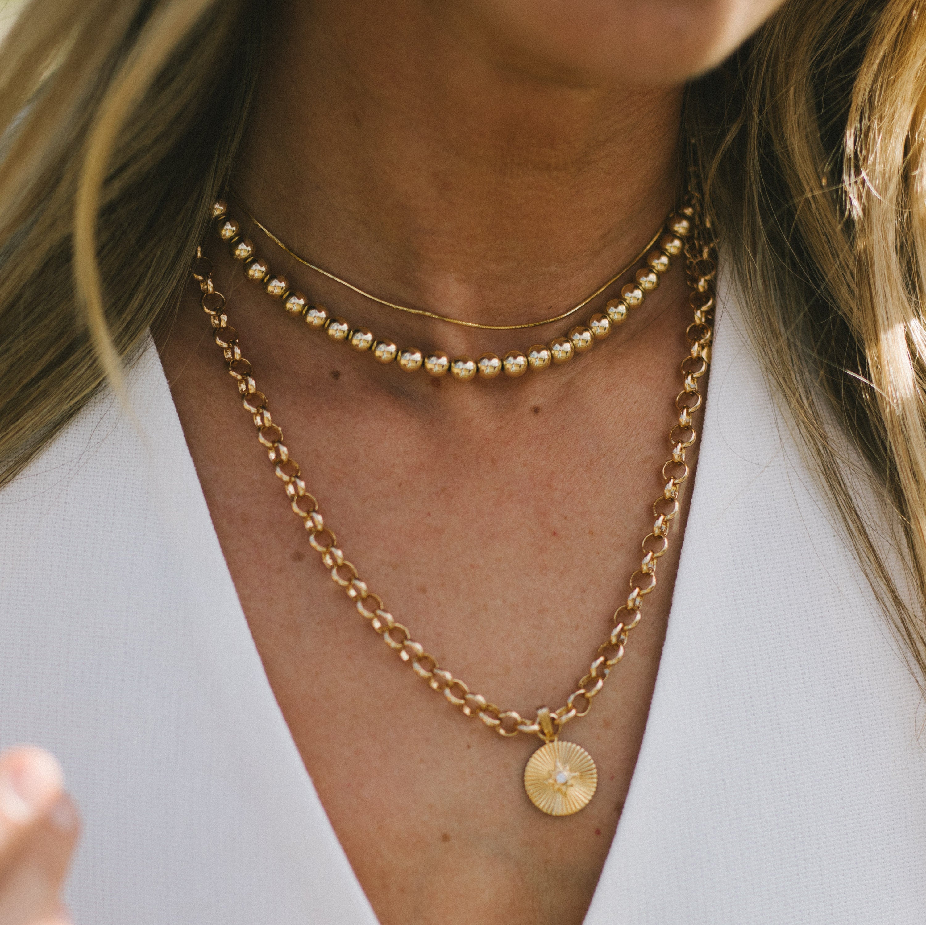 Alexa Leigh ネックレス レイヤード 2連 ボール 2MM Ball Chain Necklace | Alexa Leigh