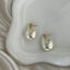 Small Curved Pearl Hoops