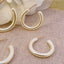 Small Pearl Hoops