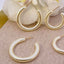 Large Pearl Hoops