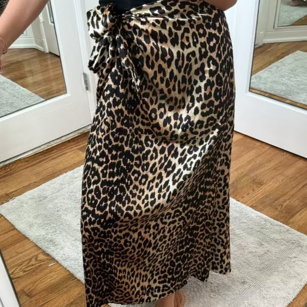 ganni silk skirt size 32