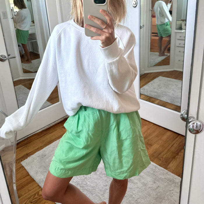 vince silk shorts size 2
