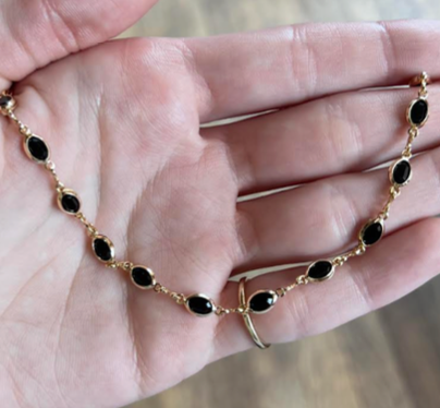 Onyx Station Necklace