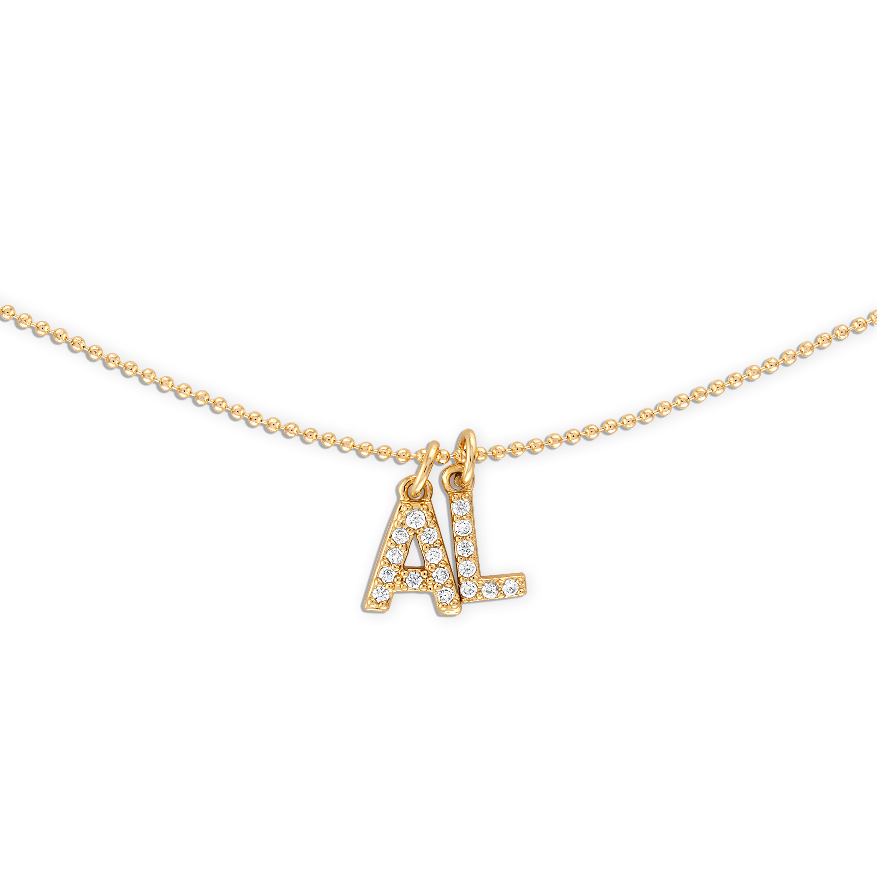 1mm Diamond Cut Ball Chain Necklace | Alexa Leigh Yellow Gold / 16