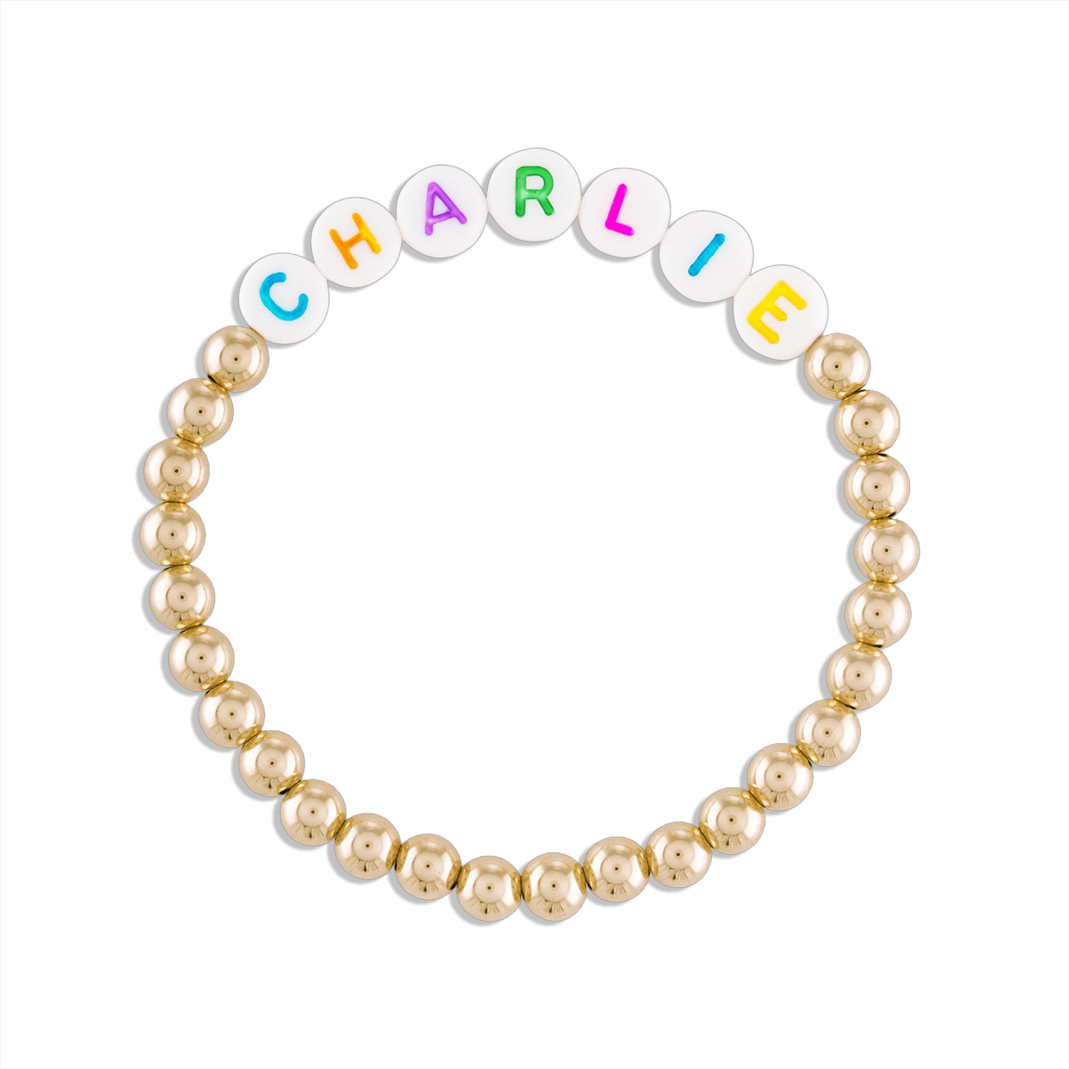 Custom word bead online bracelet