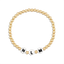 Custom Three Initial Ball Bracelet