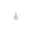 Large Pear Pendant Silver