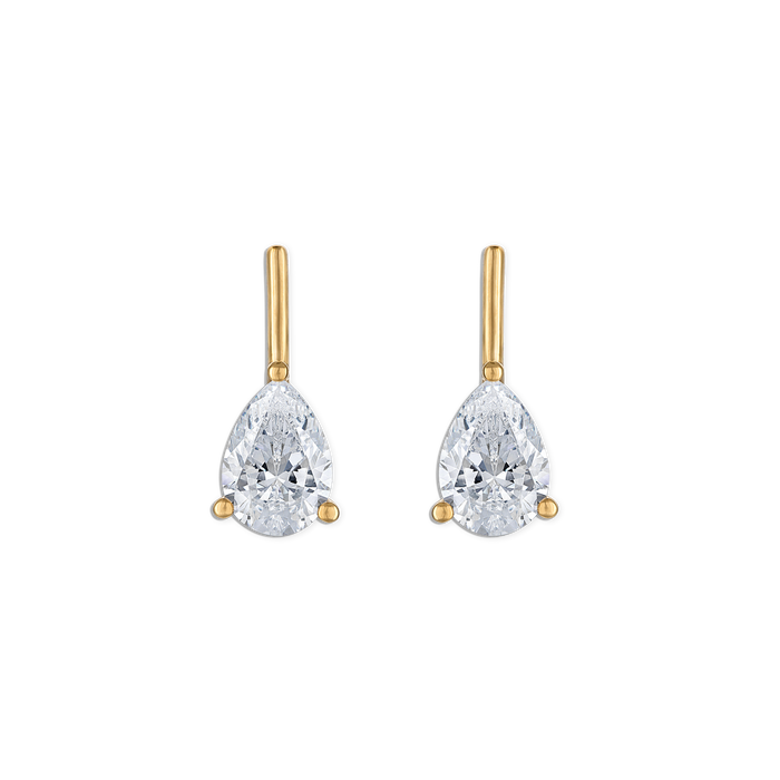 Linea Pear Stud