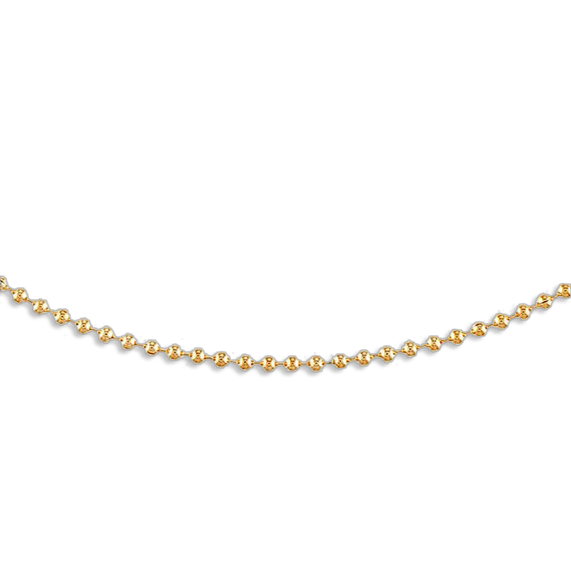 2MM Gold Ball Chain Necklace