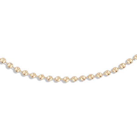 3MM Gold Ball Chain Necklace
