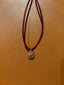 Adjustable leather cord necklace