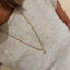 Round Bezel Ball Chain Necklace