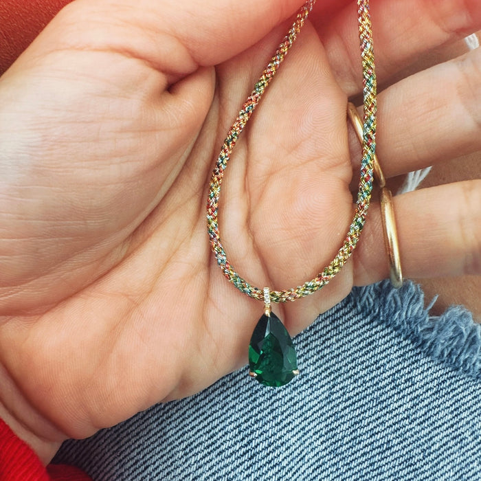 Believe Necklace - Green