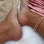 5MM Rose Gold Ball Anklet