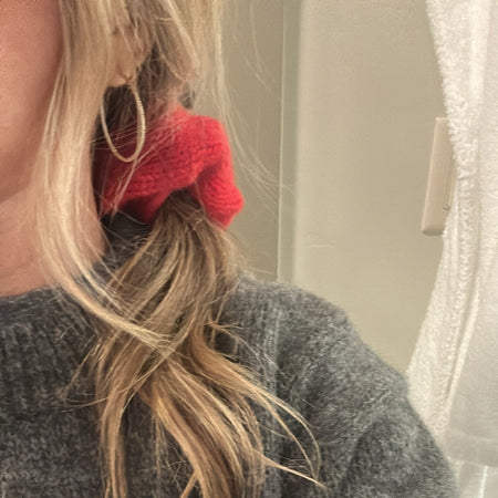 Red Hair Scrunchie