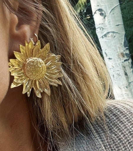 Sunflower Statement Earrings