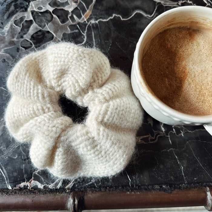 Cream Scrunchie