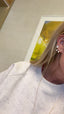 Mini Linea Pear Stud