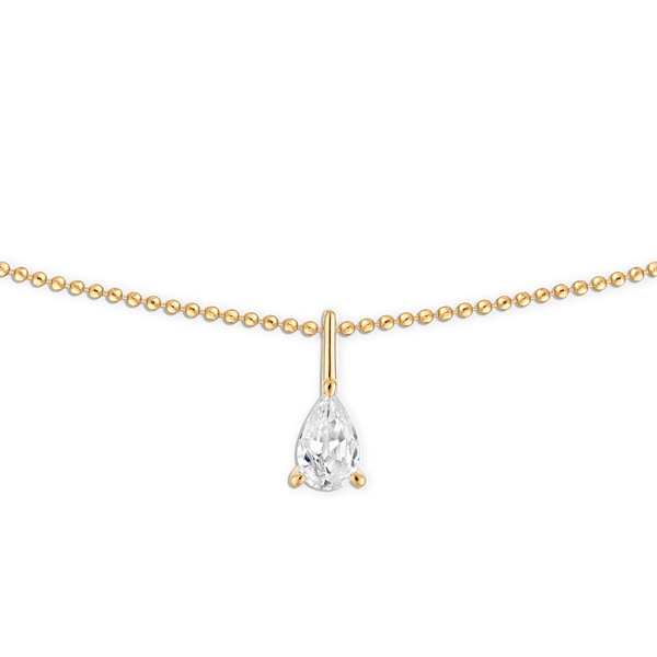 ★PEARLY MORE★ Chain Slide Ball Point Necklace Amazon.com: Amazon Essentials White 10K Gold Crystals Slide
