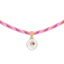 Paracord Pearl Necklace - Pink