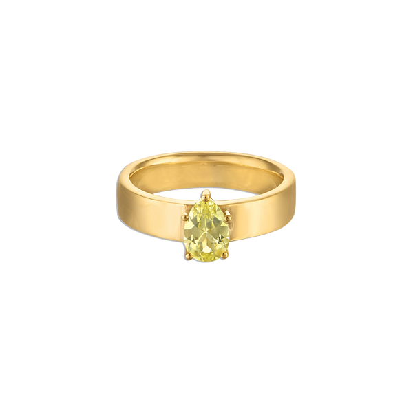 Pear Pinky Ring Marigold | Alexa Leigh