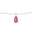 Rosé Pear Pearl Necklace