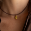 Large Pear Pendant Yellow