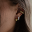Pave Ear Cuff Yellow