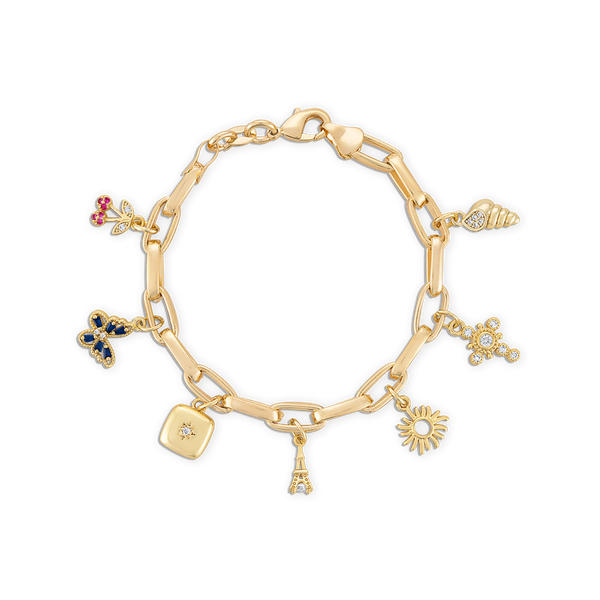 Bespoke Oval Link Charm Bracelet | Alexa Leigh