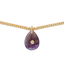 Celeste Pear Necklace Plum