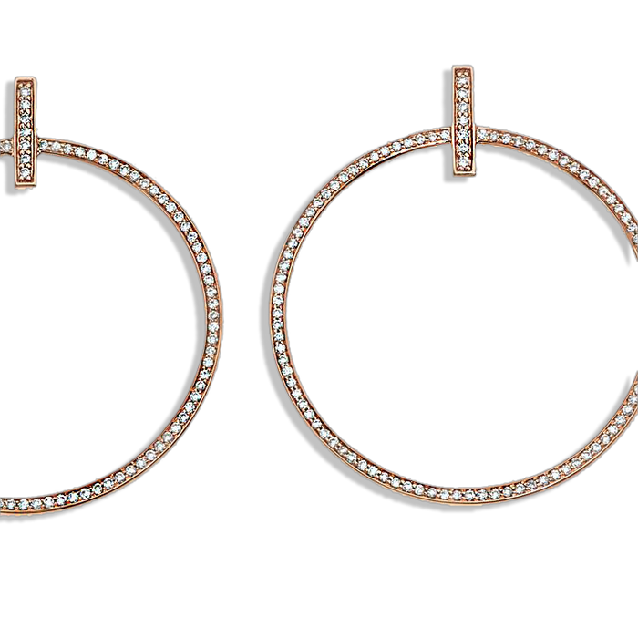 Diamond Hoop Earring