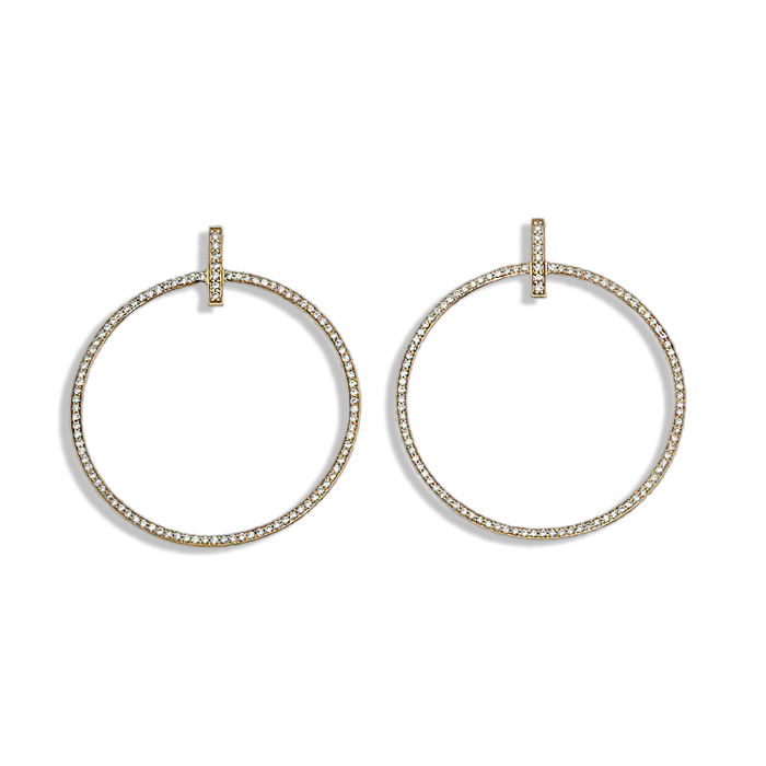 Diamond Hoop Earring