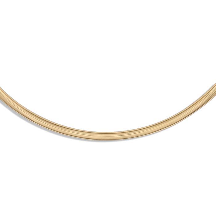 Gold discount bangle necklace