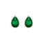 Emerald Pear Stud