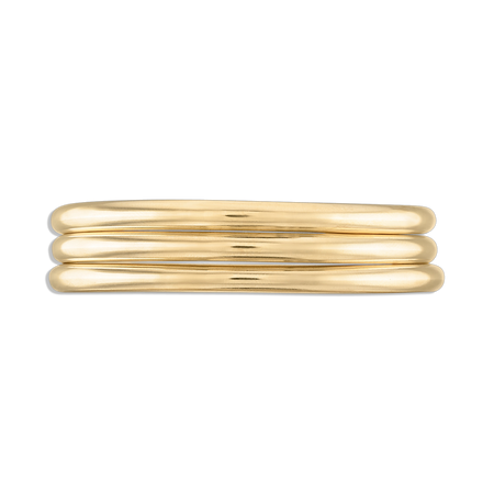 Gold Bangle Stack