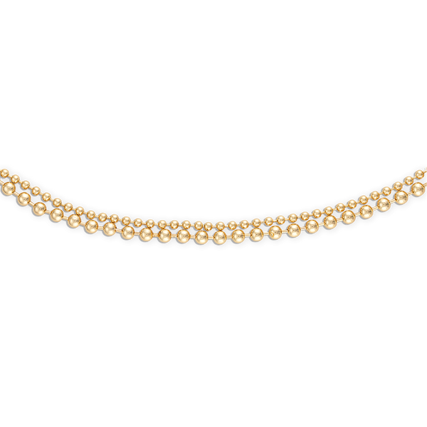 Alexa Leigh ネックレス レイヤード 2連 ボール Alexa Leigh ネックレス レイヤード 2連 ボール Alexa Leigh 2mm