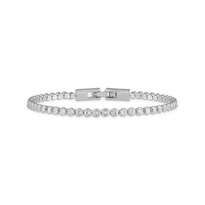 Crystal top diamond bracelet