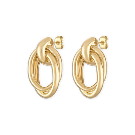 Oval Drop Earrings