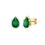 Emerald Pear Stud