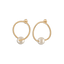 Small Pearl Circle Earring