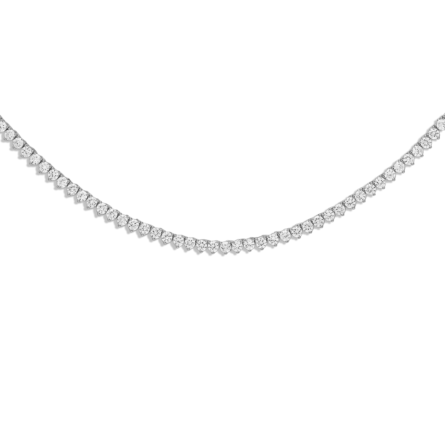 4mm tennis links 925 silver necklace chain – Bijouterie Gonin