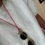 Red Silk Sunglass Holder